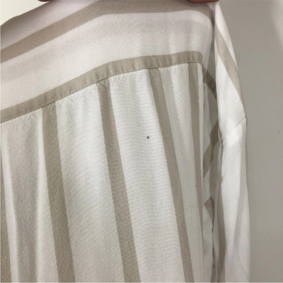 Maeve x Anthropologie Front Tie Long Sleeve Button Up Shirt - Picture 4 of 6